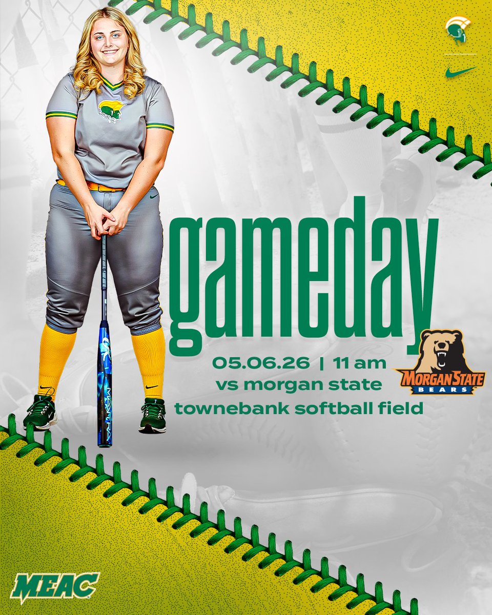 nsusoftball's tweet photo. The records are out the window. A new season begins NOW! 

The Spartans face the Lady Bears in the opening game of the 2026 @meacsports softball tournament! 

🆚 No. 5 Morgan State
⏰ 11:00 AM
📍 Norfolk, VA
🏟 TowneBank Field
📊 https://t.co/F2SIznpE4C

#Behold | #GoldStandard🔰 https://t.co/HS3uXkbLxO