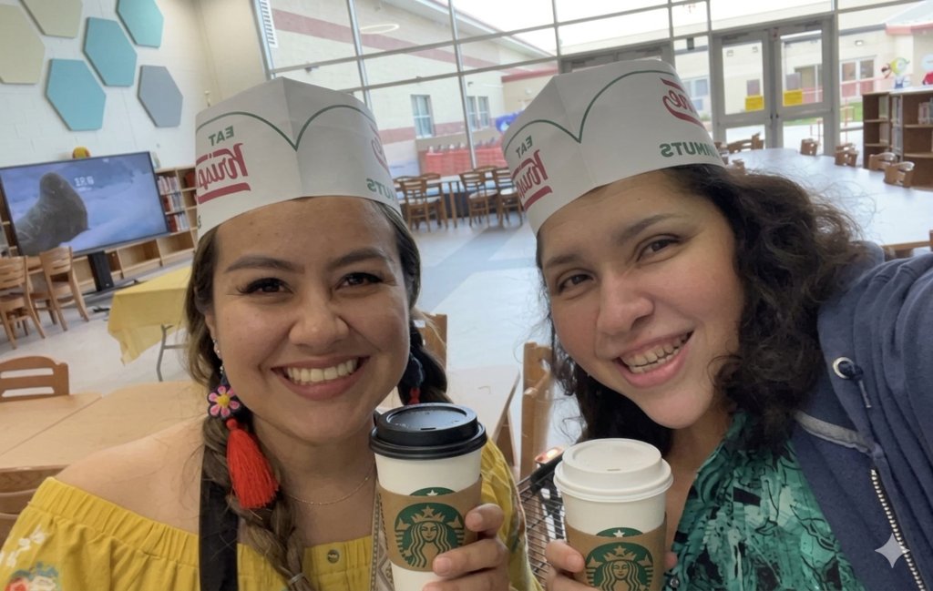 KawasElementary's tweet photo. A Big shoutout to STARBUCKS for treating our teachers at Kawas Elem to their delicious coffee during Teacher Appreciation Week! ☕💚

We truly appreciate your support &amp; generosity—thank you for making our team feel special!

It went perfectly with our Krispy Kreme donuts! 🍩 https://t.co/oIwrQ68C1f