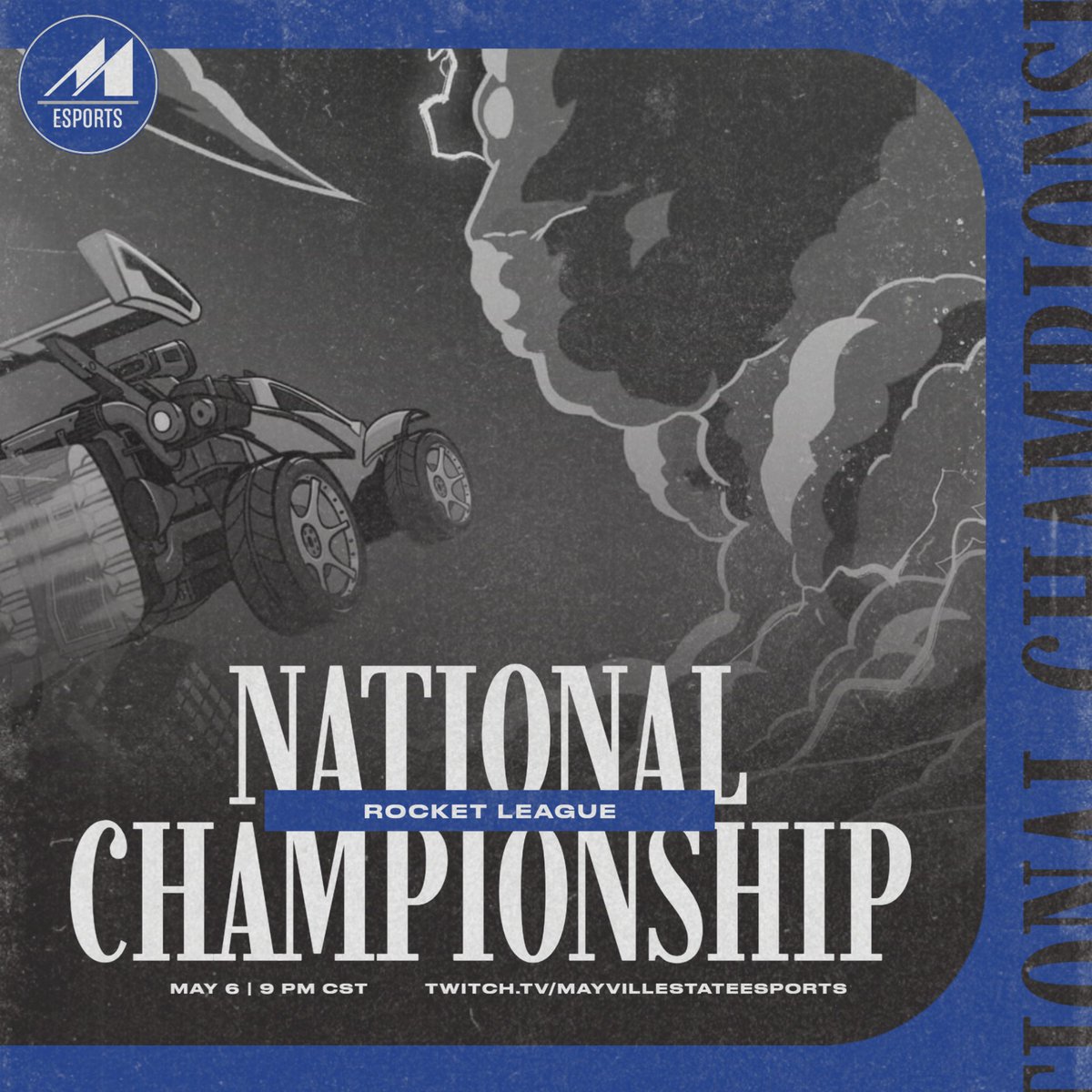 MSUCometEsports's tweet photo. ONE. LAST. RIDE.
Rocket League vs. Montana for the Natty.
🕘 - 9:00 p.m. CST  
📺 - https://t.co/hjxjxMV1nE 
#ROLLMETS https://t.co/oD26Y2MwU8