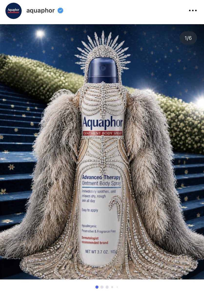 Aquaphor as Beyoncé for The MET Gala. 😂😂😂😂