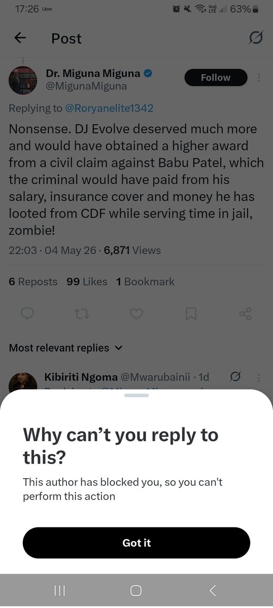 That MIGUNA has blocked me for calling him out gives me ORGASM.