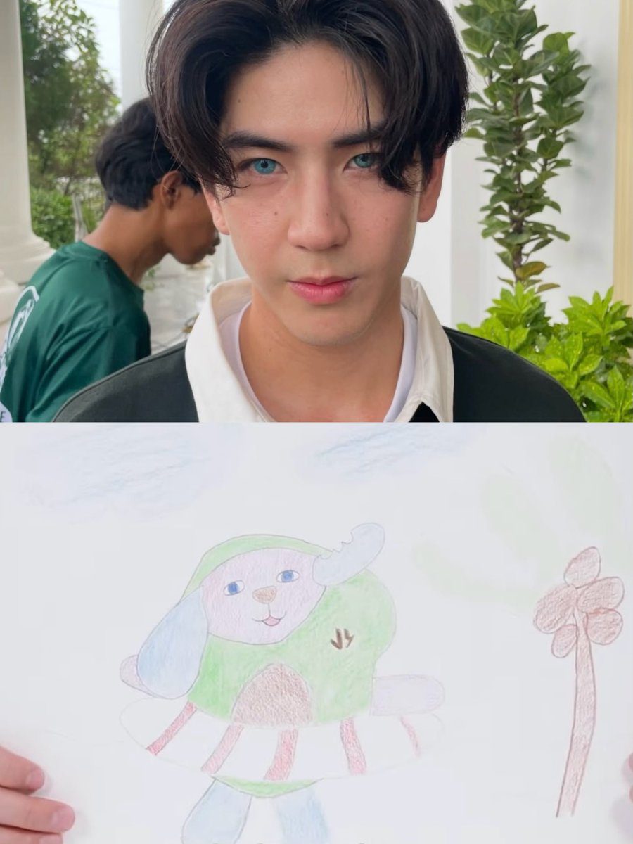 ingtnyprn's tweet photo. อ้าวตาสีฟ้าเหมือนที่วาดเลยนิ หรือว่าเธอคนนั้นคือฉันอีกคน🤣 https://t.co/GzDpG8Q1jl