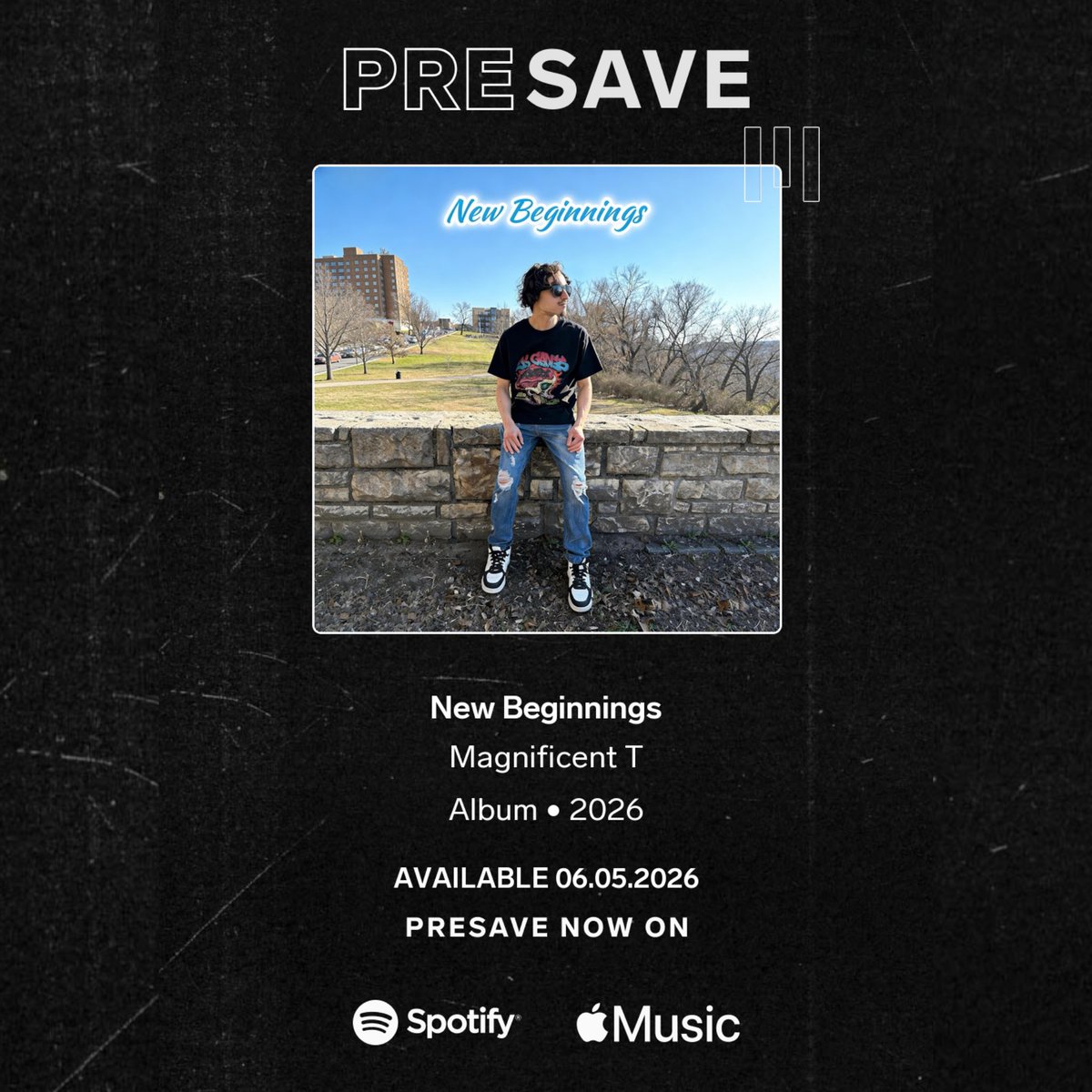 MagnificentIsT's tweet photo. The Past 2 Years Been Crazy…. But Now It’s Time To Get Back On Track.. New Beginnings 06/05/26 ‼️ PreSave Below 👇🏼 
-
https://t.co/oPE19Wft21
-
#MTGang🎙️ #NewMusic2026 #NewMusicSoon #NewMusicComing #RapRock https://t.co/fsTCFTheK6