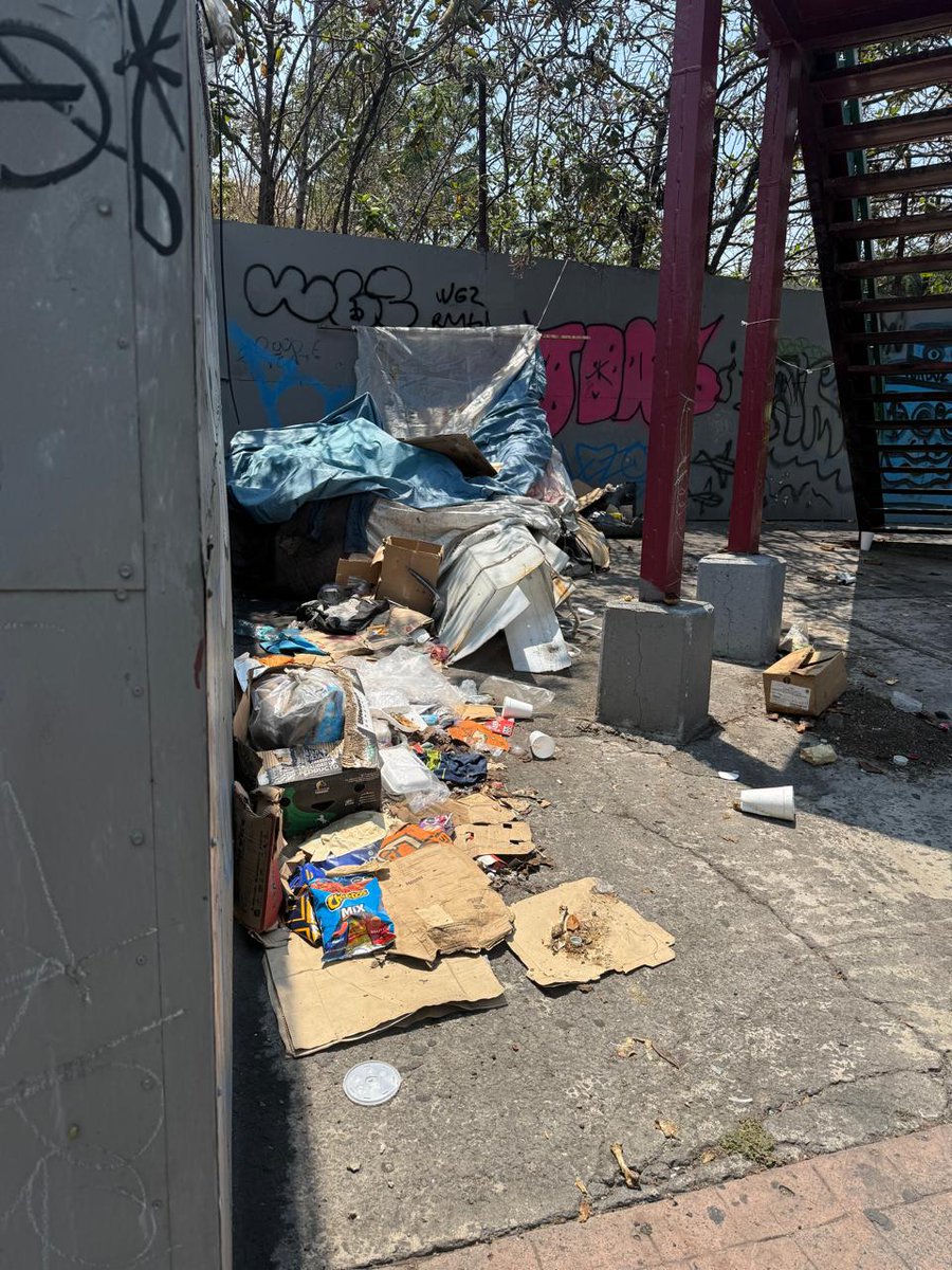 Hatit55's tweet photo. @AlcaldiaMHmx @mauriciotabe @laualvarez_80 La seguridad también empieza por calles limpias, en la esquina de Arq Luis Ruiz se acumula basura y ahí duerme un indigente que asusta a los niños que acuden a la primaria de av. Observatorio en Tacubaya https://t.co/FxVapD9QjV