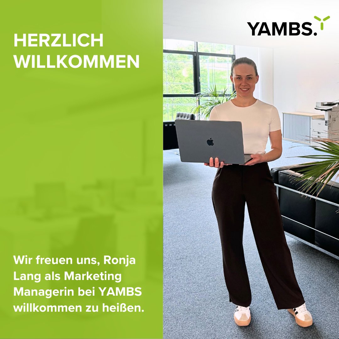 YAMBS_Software's tweet photo. Ronja Lang ist neu an Bord! 🎊
Als Marketing Managerin stärkt sie unser Team mit Know-how in Online-Marketing, Social Media &amp; Content.
Ausgleich findet sie beim Reiten 🐎
Willkommen &amp; guten Start, Ronja! 🚀
#WhyYAMBS #DasDenkbareEinfachMachen https://t.co/UaDrpDNvca