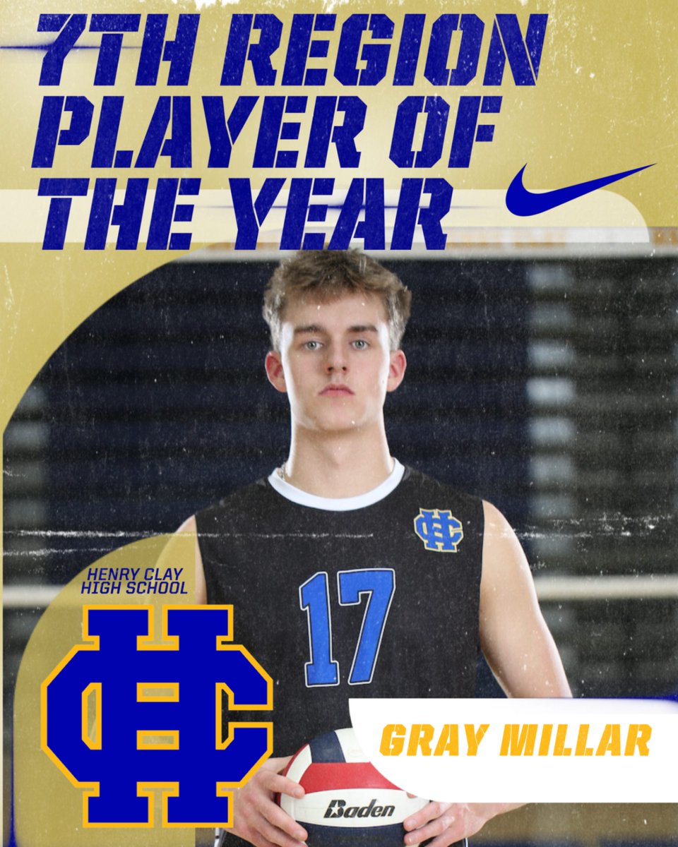 HCHS_Athletics's tweet photo. Huge congrats to Gray Millar for being named Region 7 Volleyball Player of the Year! 🏐🏆🔥 https://t.co/qF1TEln3Ud