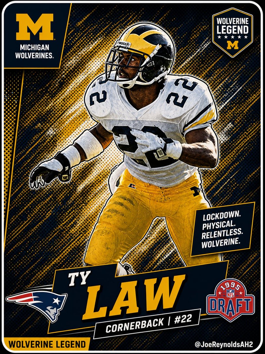 Michigan Legend… Ty Law! 〽️💙