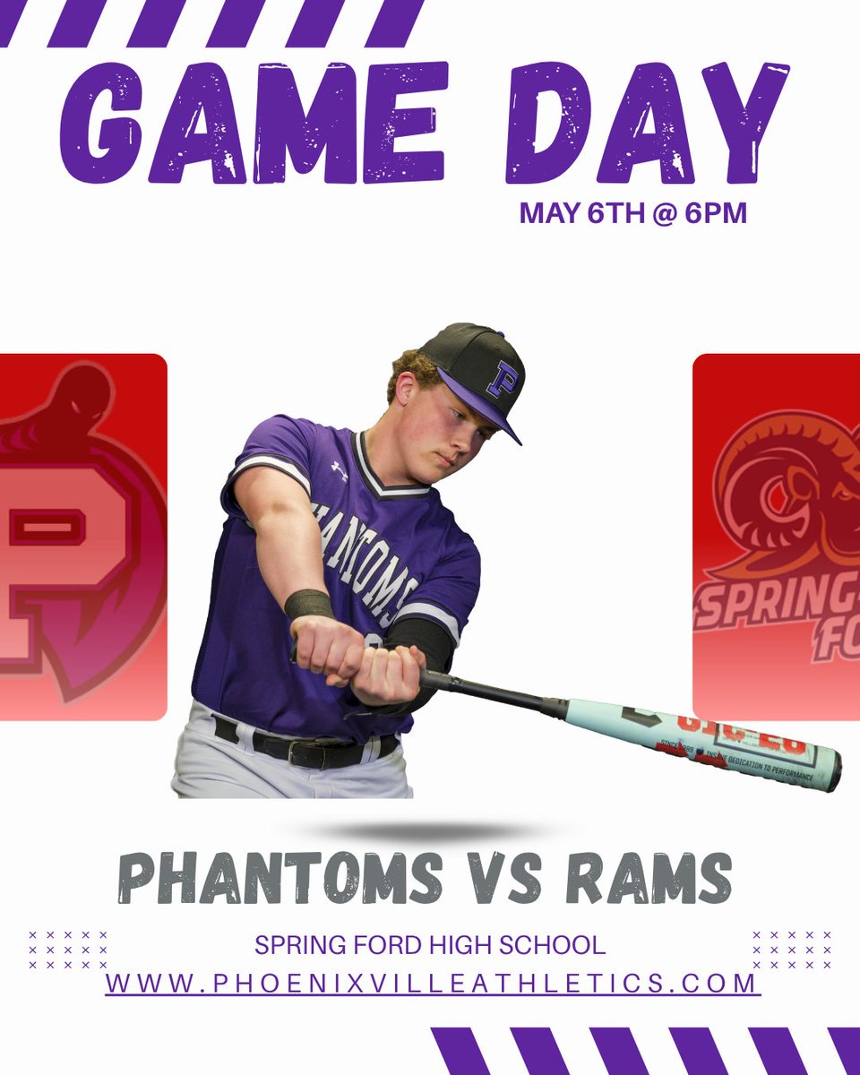PASDPhantoms's tweet photo. Game Day!! Come out &amp; support our Baseball team @ Spring Ford, 6pm start! https://t.co/kdviXTiGwo