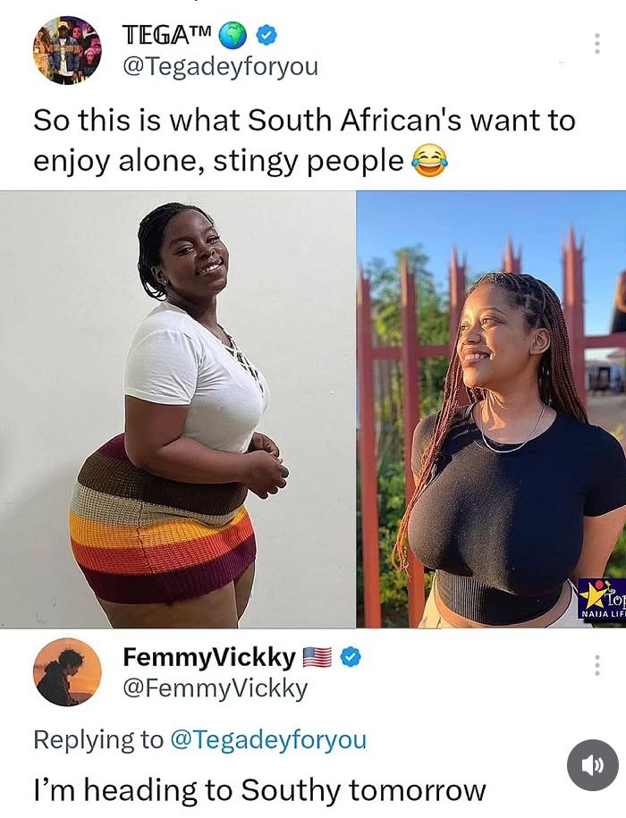 m31455466's tweet photo. Tell me one thing about south African girls 😆 #trendingnow https://t.co/IvTgChHPY3