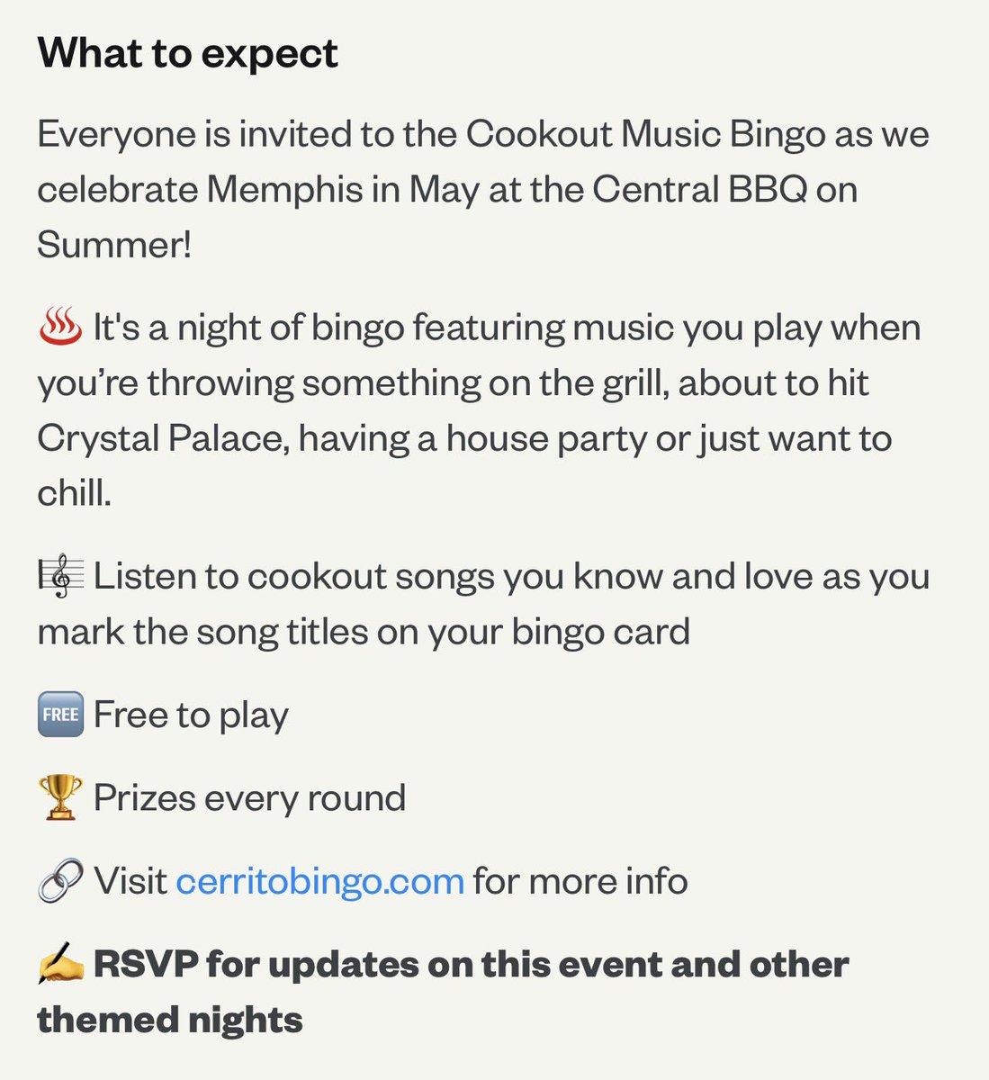 SainAsylum's tweet photo. Two Awesome Music Bingo Nights Are Coming Soon! 

Michael Jackson “King of Pop” Music Bingo 
This Friday May 8th at Huey’s Southwind @ 8PM 

The Cookout Music Bingo 
Monday May 11 at Central BBQ Summer Ave @ 6:30 PM https://t.co/Q9SJwqxA9x