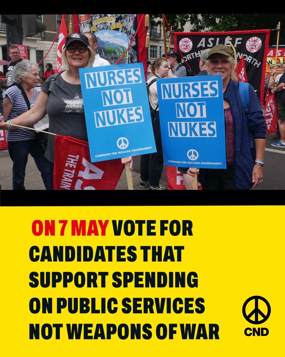 Campaign for Nuclear Disarmament tweet media