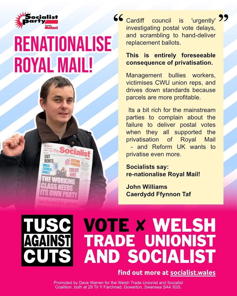 Cardiff Socialists tweet media