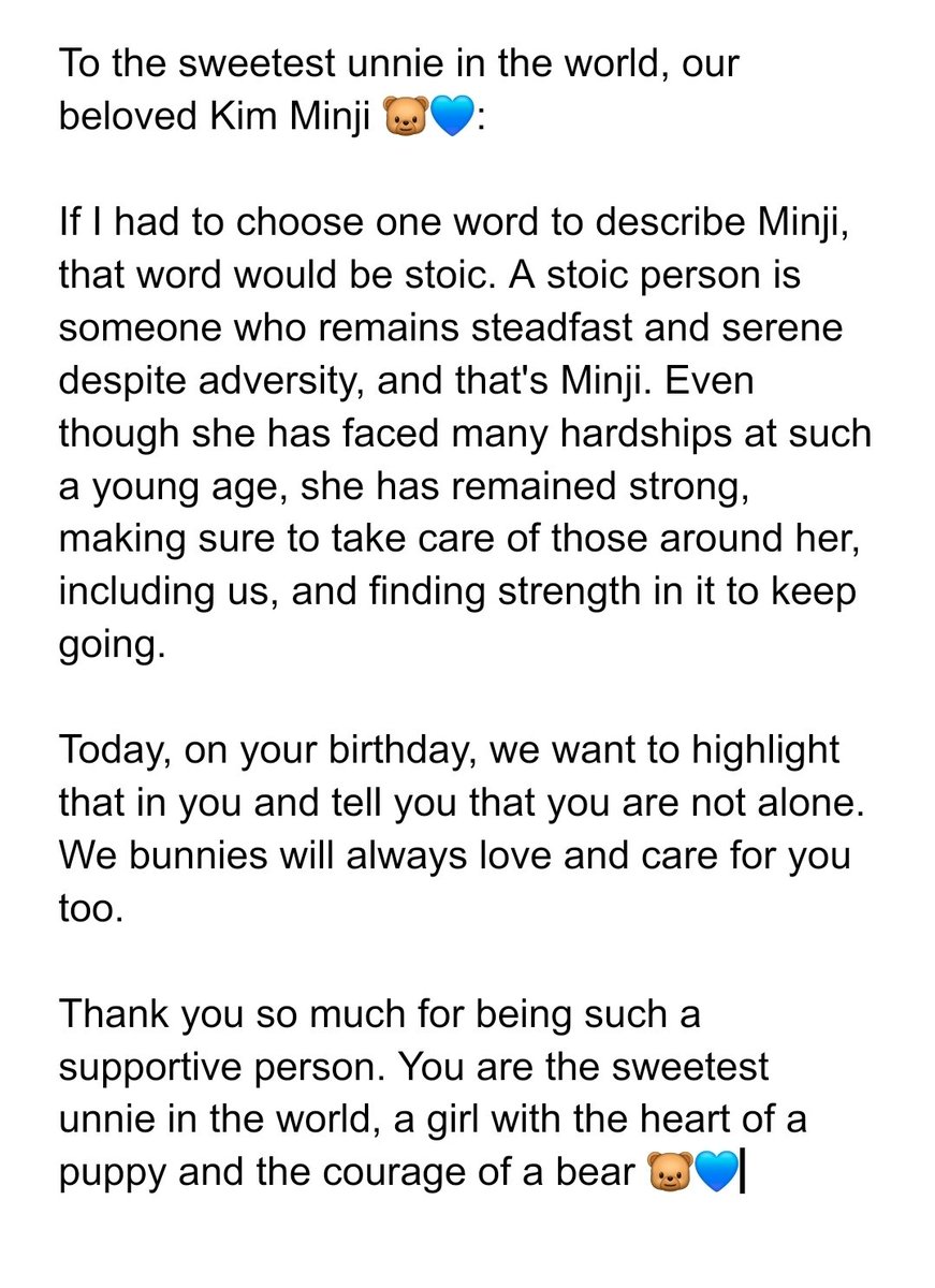 Bernice_Base's tweet photo. Thank you so much for being such a supportive person. You are the sweetest unnie in the world, a girl with the heart of a puppy and the courage of a bear 🐻💙

#Sweet_Darling_MINJI
#GOMAJI_MINJI_DAY
#우리집곰아지_민지생일_복복복 https://t.co/Isojid47NE