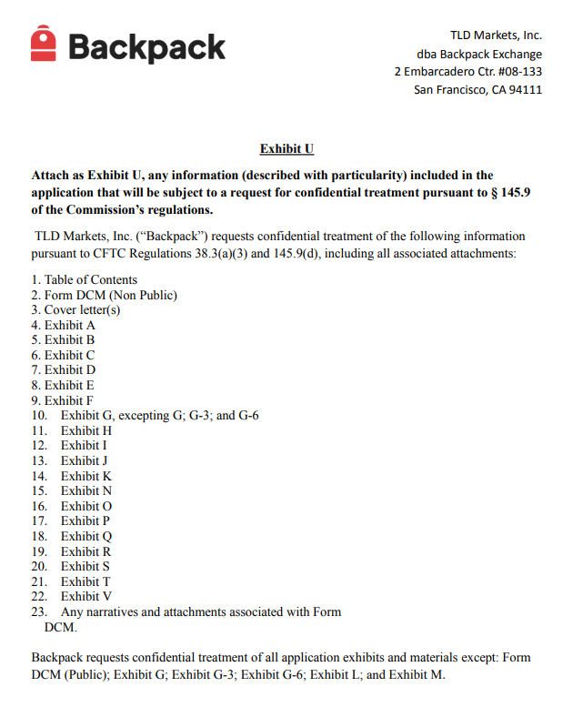 ufukdogancrypto's tweet photo. Based on the CFTC's Official Government Website, @Backpack quietly filed a CFTC DCM application on April 23. No announcement, no press release.

180 day review puts the decision around October 2026. The same month DTCC launches.

Coincidence? I don't think so, eyes on $BP 👀 https://t.co/3Zb6WLJ0HQ
