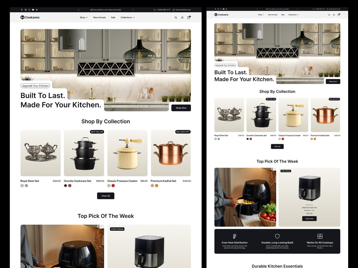 moonspiredesign's tweet photo. Cookzeno Shopify Homepage Design https://t.co/vzJMQs52qS