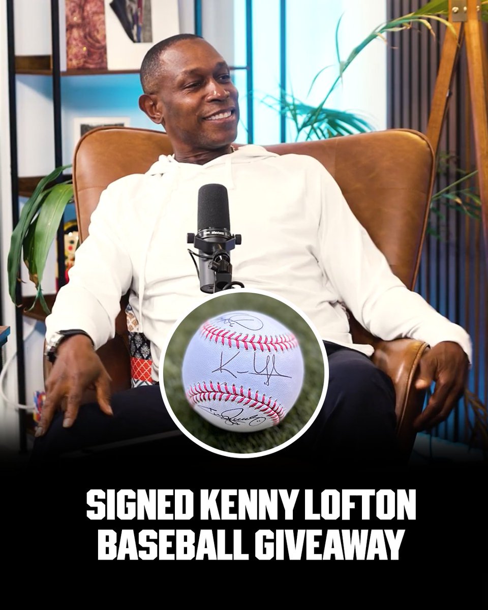 the611podcast's tweet photo. Get your K-Lo autograph here 🗣️

Repost and follow @the611podcast for a chance to win a signed Kenny Lofton, Jimmy Rollins and Ryan Howard baseball! https://t.co/OaWE1YSQMO