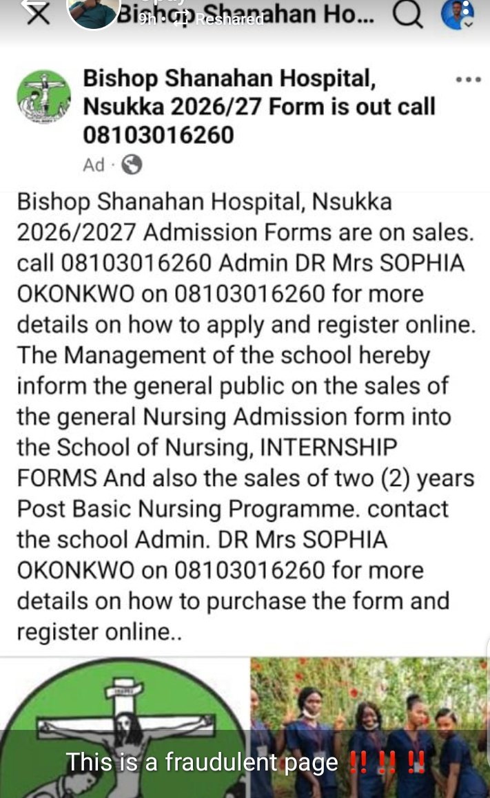 This is fraudulent 
Kindly repost