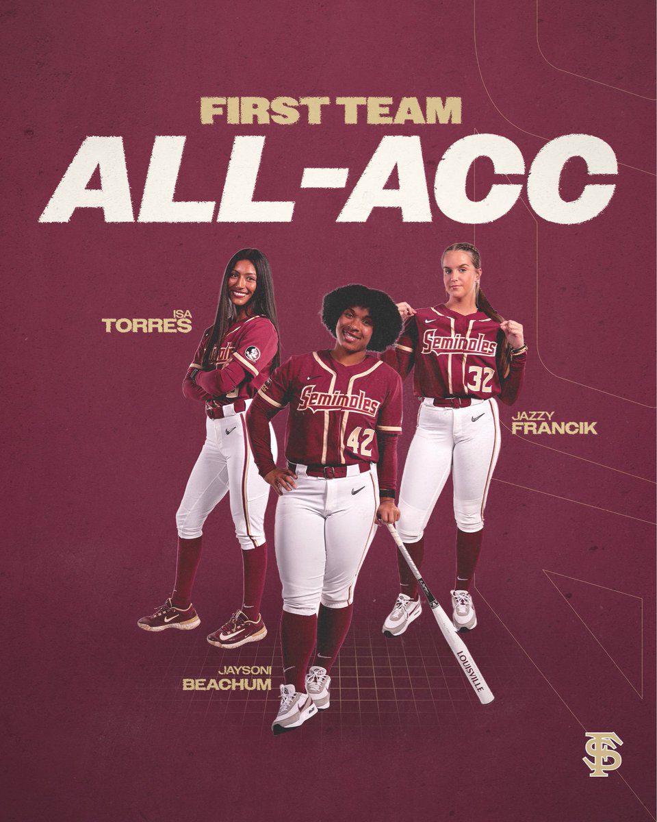 FSU_Softball's tweet photo. Garnet and Gold everywhere 🍢🍢

Noles tie a school record with 8 players on the All-ACC Teams

#Team43 https://t.co/tkVtTwKXa4