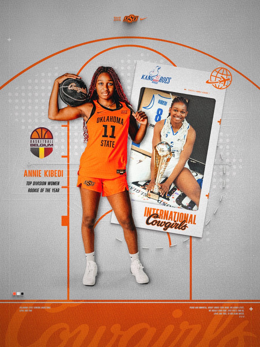 OSUWBB's tweet photo. Top Rookie in the Top Division! Congratulations to TDW Rookie of the Year and our own @anniekibedi! 

#GoPokes https://t.co/LikU1RFeKe