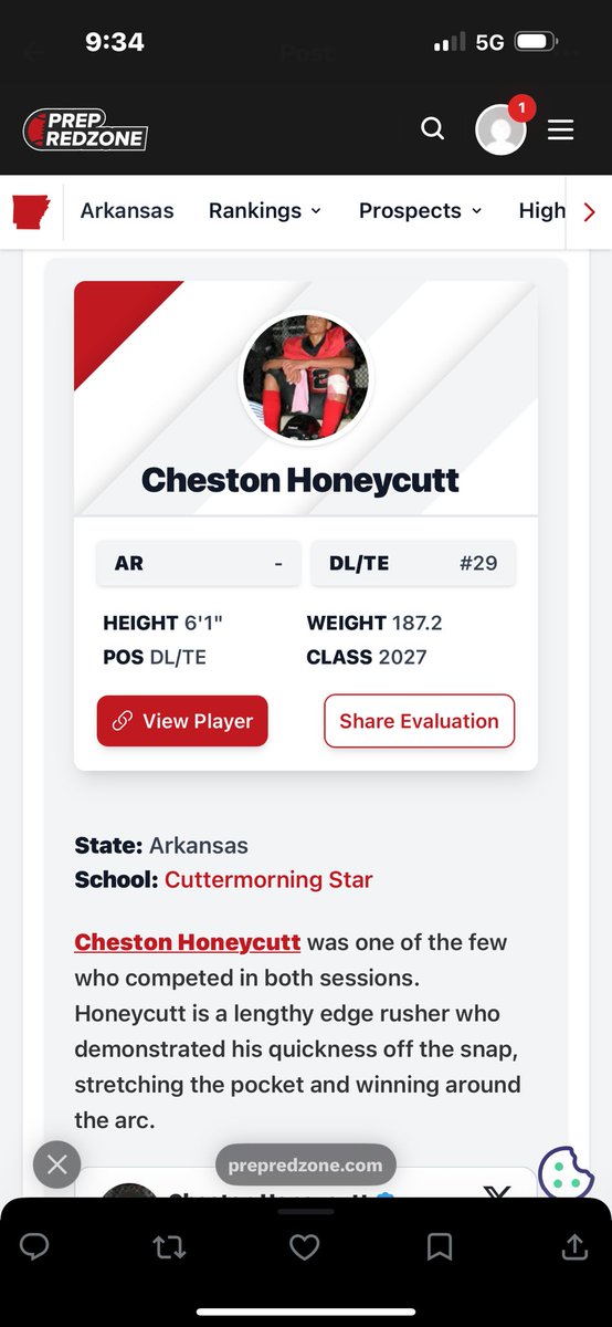 ChestnutH_2's tweet photo. Turn me up!! Hard work pays off. I appreciate @coltonedwardsFB for inviting me out to @PrepRedzoneAR . It was a long day in both sessions but I gained some good skills pointers and look forward to using them to compete this fall. @jsbrown6 @CutterFootball @joshmills3231 https://t.co/CBO8LaFh3z