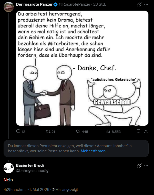 Der rosarote Panzer tweet media