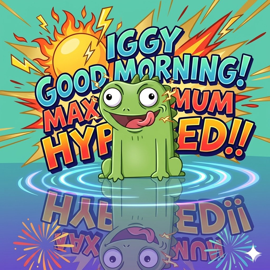 The_Iguana_Iggy's tweet photo. GM Iggy gang https://t.co/XrYIQPlYXT