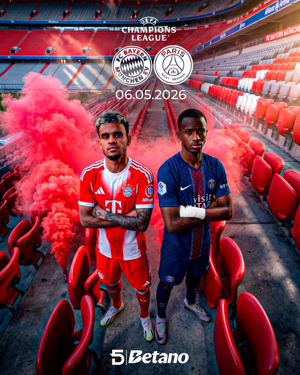 PACHO VA POR LA FINAL DE LA CHAMPIONS🏆

PSG de Willian Pacho enfrenta al Bayern Múnich en una semifinal que se define en el Allianz Arena a las 14H00 🏆⚽️

Tras el 5-4 de la ida, ambos equipos nos regalaron la semifinal con más goles en los últimos 10 años de orejona🏆😳

El