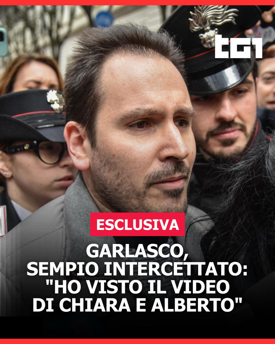 Nelle intercettazioni #AndreaSempio - parlando da solo - dice di aver chiamato Chiara prima del delitto, di aver tentato un approccio e lei avrebbe detto: non ci voglio parlare con te e ha attaccato il telefono.

#Tg1