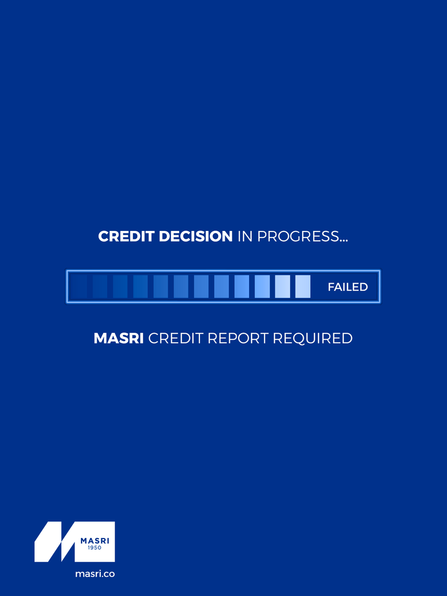 Masriholding's tweet photo. Every #Credit decision carries #Risk. With #MASRI, every decision is built on clarity and a careful review of the details. Because what is not verified is uncertain. 

For more information, visit the link in bio. https://t.co/Nx4O0GfaoL