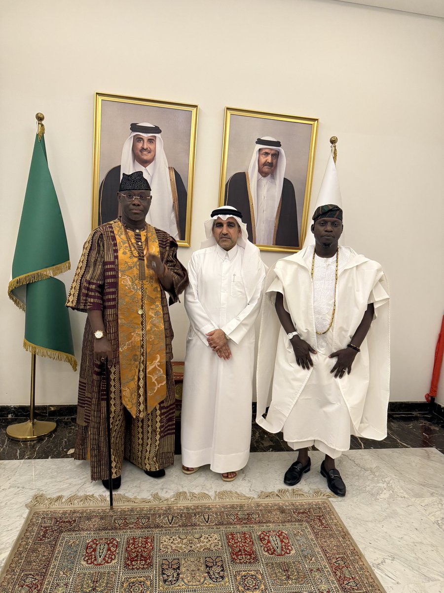 lailabode's tweet photo. I was honoured to join the Qatar AMD Awards hosted by the Qatar Ambassador at his residence in Abuja.

It was an evening of recognition, shared regard, and meaningful exchange. Presenting awards to distinguished recipients was a reminder that progress is built by people whose work quietly strengthens institutions, relationships, and communities. To honour such work is always significant.

Moments like this remind me of the impact we made through Egbaliganza 2026 and how that continues to bridge important gaps toward the adoption of the CAFA Growth Charter, first by the AU and then by the world at large.

A well-spent evening.

#LaiLabode #QatarAMDAwards #CulturalDiplomacy #InternationalRelations #Egbaliganza2026 #CAFAGrowthCharter