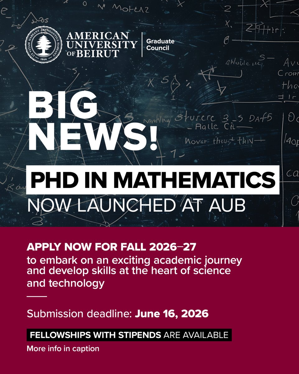AUB Graduate Council tweet media