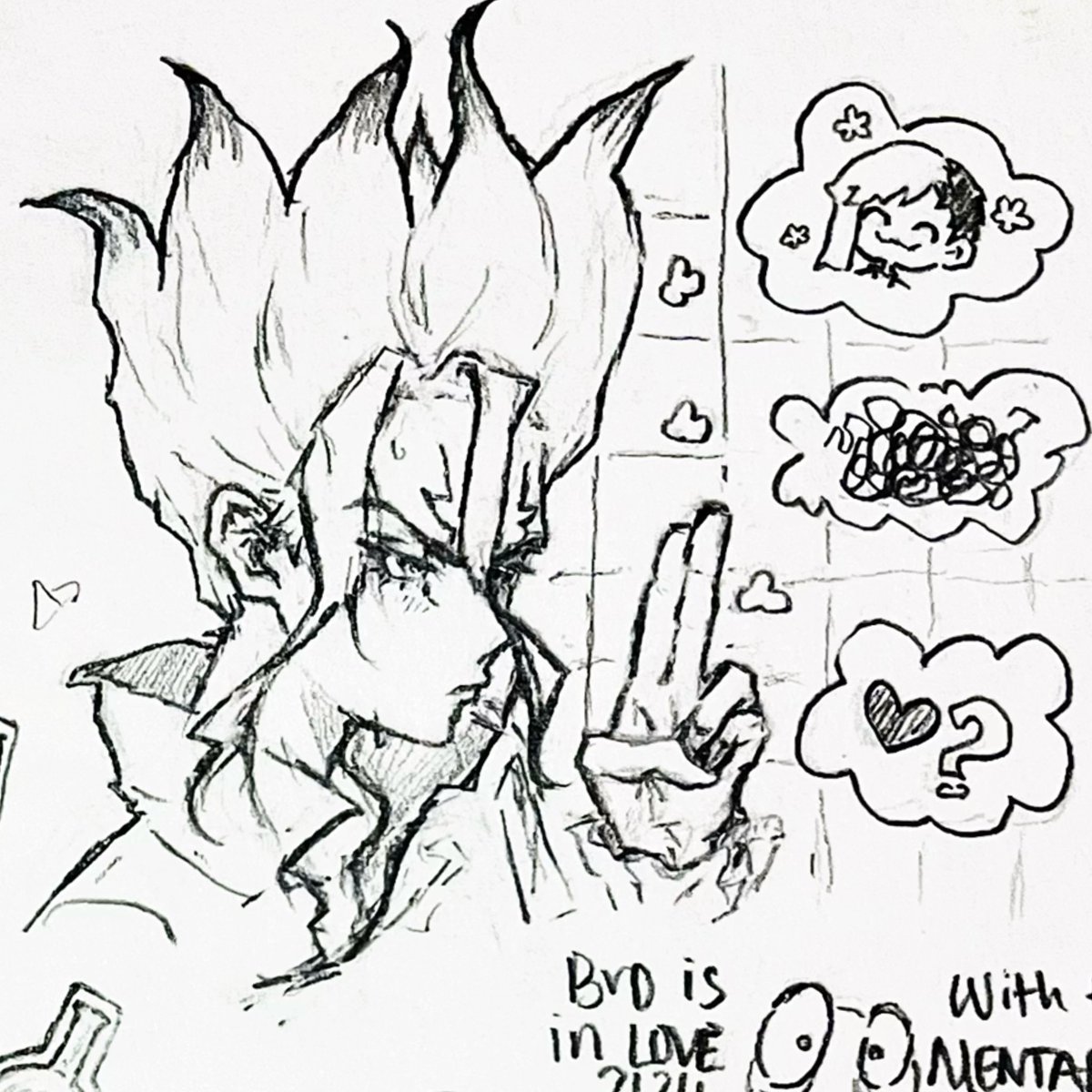 lyntarts's tweet photo. Dr stone doodles!! #drstone #ishigamisenku #asagirigen #sengen ( #stanxeno is there too) https://t.co/RcURAYfDgu