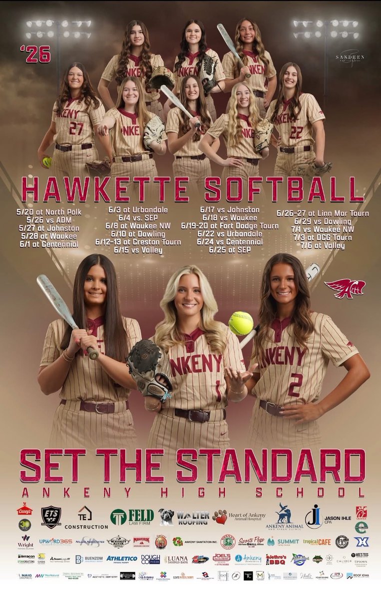 SarahMunger2028's tweet photo. High School Season has officially begun! Looking forward to a great sophomore season. Let’s go Ankeny Hawkettes!💪❤️🥎 https://t.co/t1yyIiVf7H