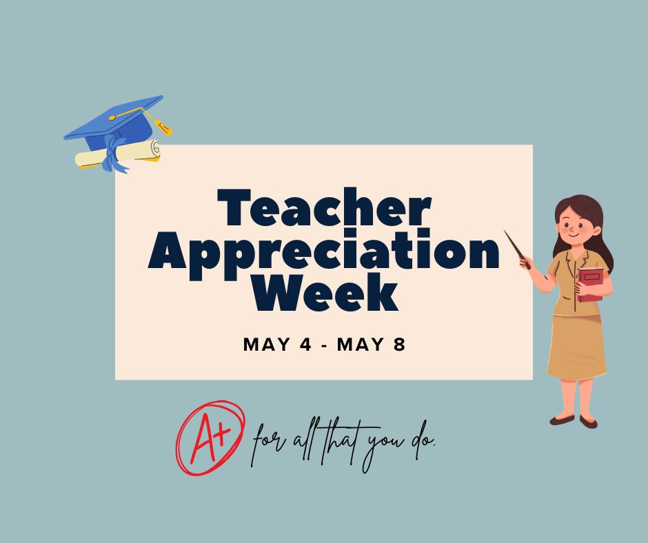 LiteracyNB's tweet photo. This week is Teacher Appreciation Week and we want to celebrate all the wonderful teachers all of us have learned from throughout our lives.
Everything that you have done has made an impact. :) https://t.co/4lH2YMxLoh