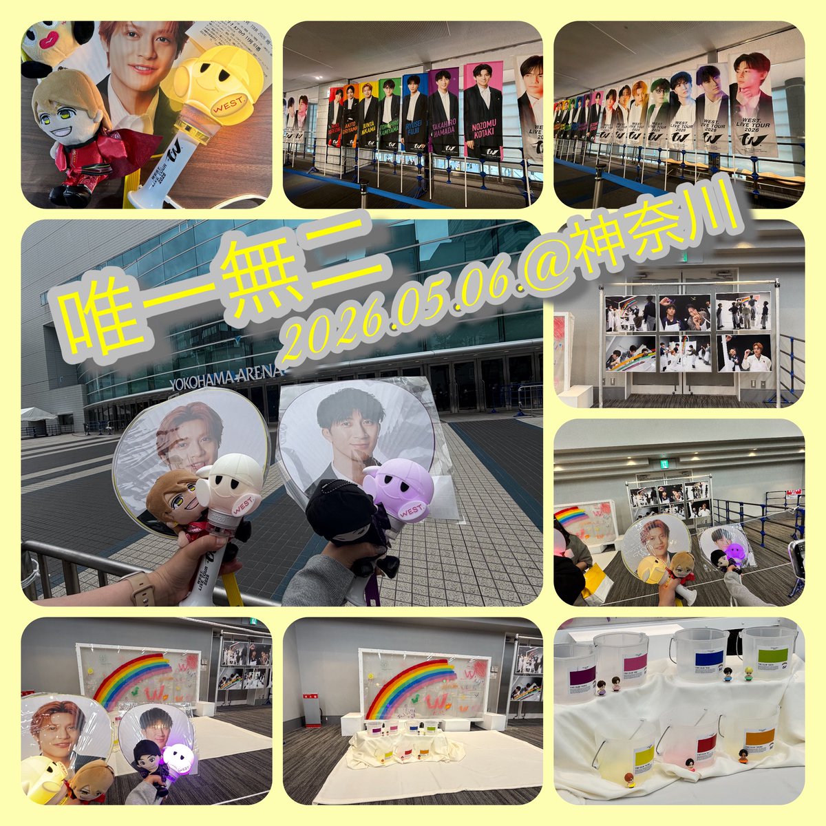 mgm_jasmine's tweet photo. 2026.05.06.夜公演💛
久しぶりに妹と行ってきましたー
.
#WESTꓸ
#重岡大毅
#桐山照史
#中間淳太
#神山智洋
#藤井流星
#濵田崇裕
#小瀧望
#唯一無二
#Y1M2 https://t.co/DAvSOpKqaT