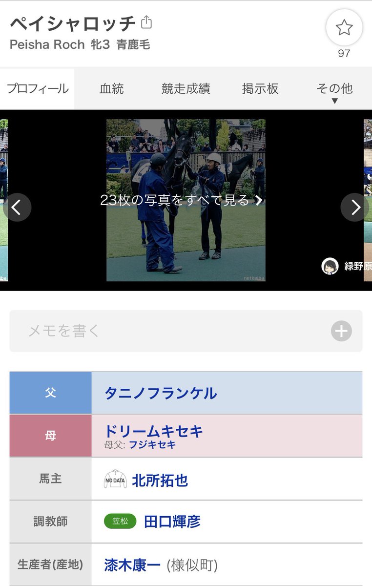 気まぐれ競馬語り(マイナー種牡馬応援) tweet media
