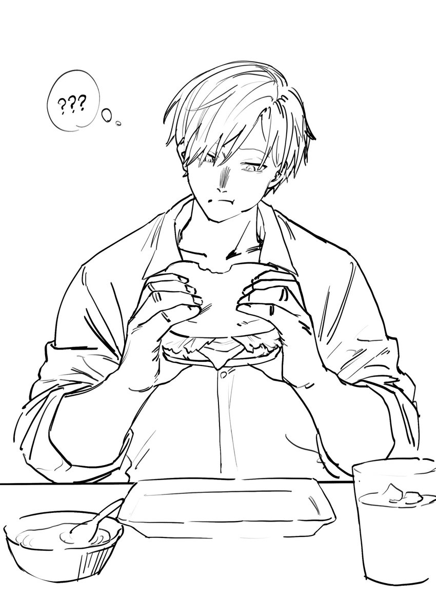 TTTToqbp's tweet photo. 絵チャありがとでした。描いたものがないから適当な線画 https://t.co/GgclVKowub