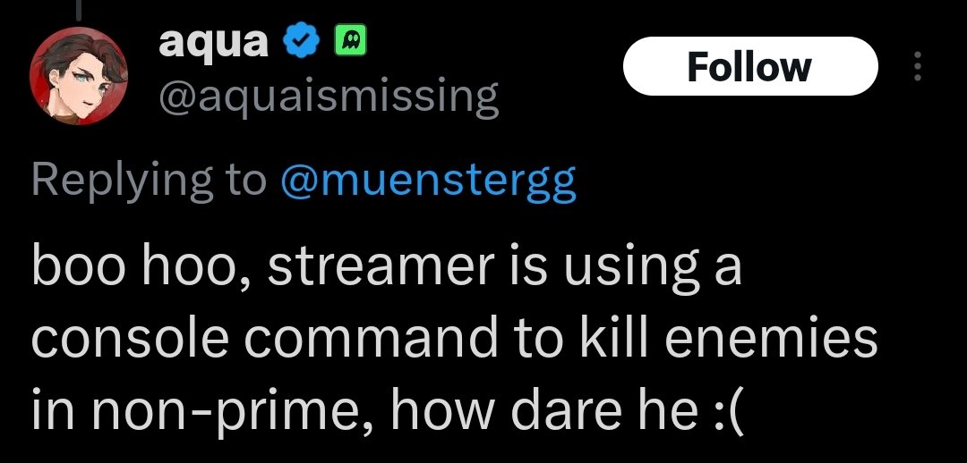 stintfps's tweet photo. @aquaismissing most delusional take yet https://t.co/4pzwusDyjf