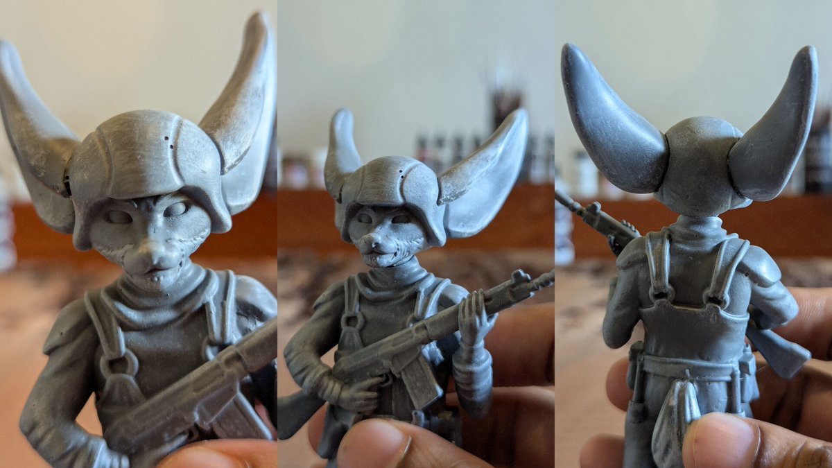 OpenHumna's tweet photo. Board Game Soldier
- 3D Printable Character
- Client work
- 3D sculpted based on the provided 2D concept
- Sculpted in ZBrush
- 3D Printed using Sonic Mega 8k, Painted and Dry brushed using Vallejo
#Digital3D #3DPrinting #CharacterModeling 
#3dprint #Sculpting #NoAI https://t.co/0SIVl9Lzj4
