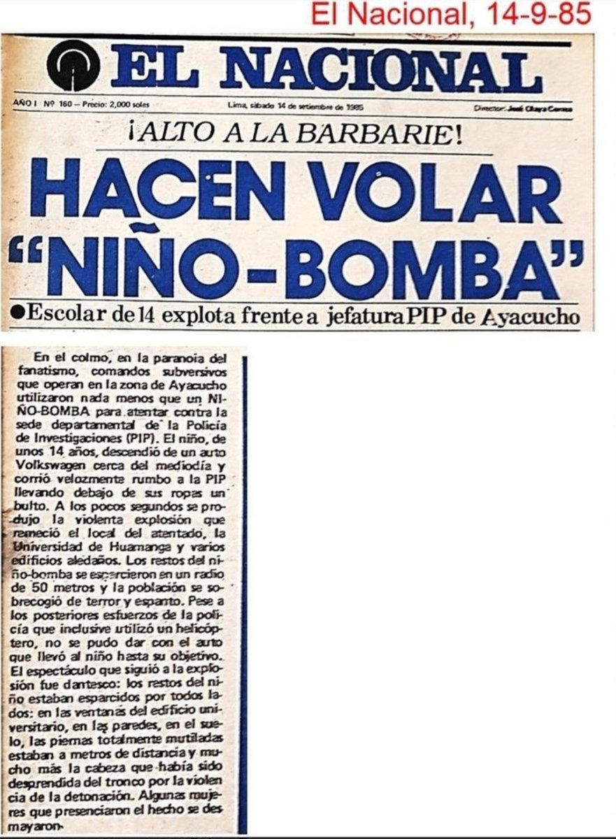 ChachiAL1901's tweet photo. Soy antifujimorista pero nada es peor que el TERRORISMO. https://t.co/sKpTek6mfb