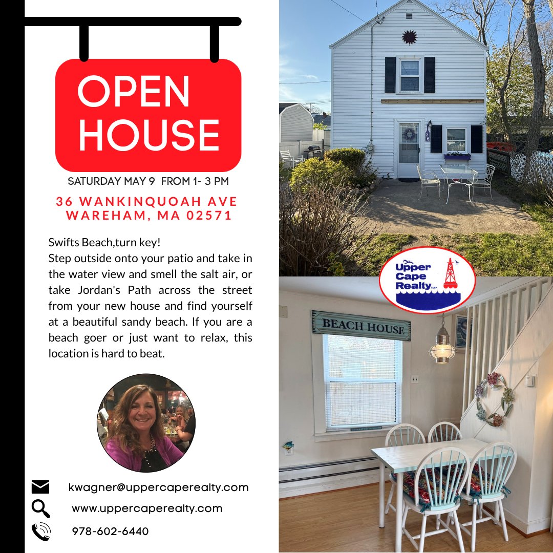 UpperCapeRealty's tweet photo. Swifts Beach Bungalow 🌊✨
Turnkey • Water Views • Steps to the Sand
📅 Sunday | 1–3 PM
📍 36 Wankinquoah Ave | Wareham, MA 02571

🔗 https://t.co/xGJDjIfYfn
📞 Katie Wagner | 978-602-6440
📧 kwagner@uppercaperealty.com https://t.co/szx29kJsO2