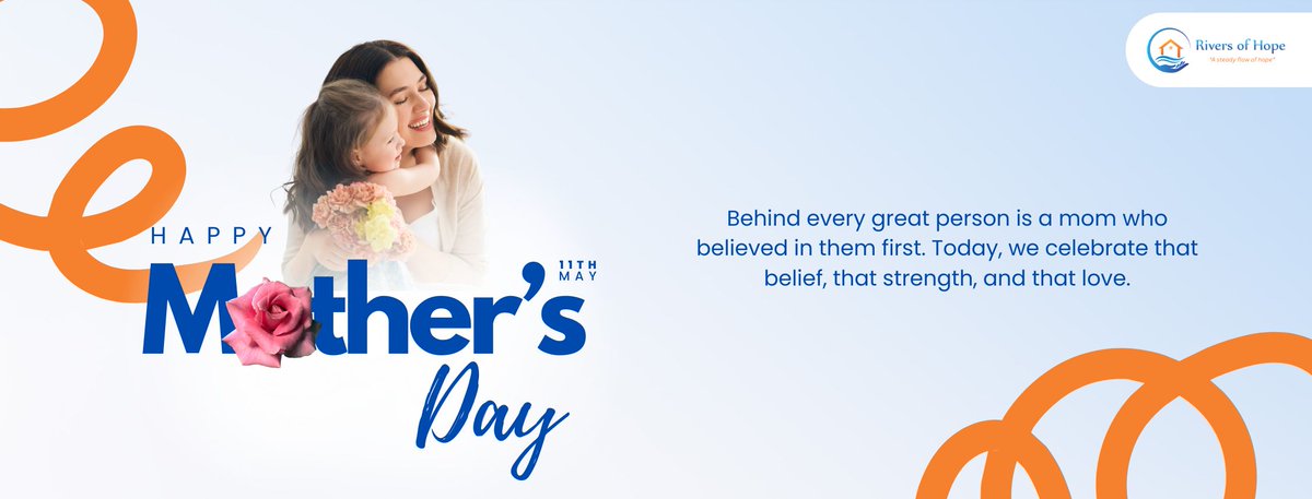 RiversofHope1's tweet photo. Honoring the strength, belief, and love of every kind of mom today. At Rivers of Hope, we celebrate the diverse mother figures who inspire our community every day. Happy Mother’s Day! 🌸✨

#MothersDay #RiversOfHope #Motherhood #CommunityCare #DiversityAndInclusion https://t.co/ny9hCtVazN