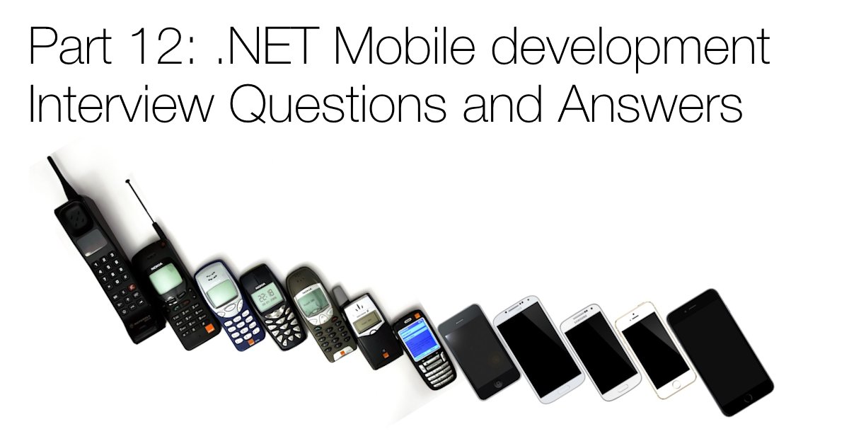 wwwbooldev's tweet photo. C# Mobile Development Interview Questions and Answers
https://t.co/cRYf2UNSke
This part of the C# / .NET interview questions and answers covers modern mobile development interview questions on .NET
#mobile #dotnet #dotnetinterview #interviewquestions #MAUI #mobilearchitecture https://t.co/s5q2R0TCgx