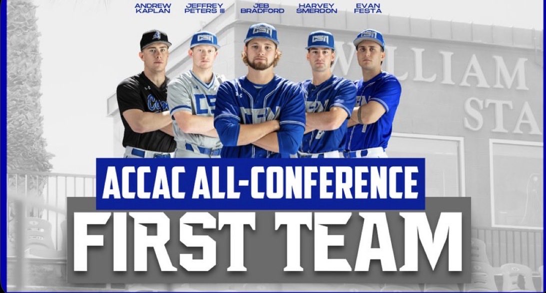 BaseballReno's tweet photo. Congratulations, Harvey Smerdon, on being named to the ACCAC All-Conference First Team! Good Luck in playoffs! ⚾️💙🥳🎉🙌🏼 https://t.co/tbZwyf7vNM