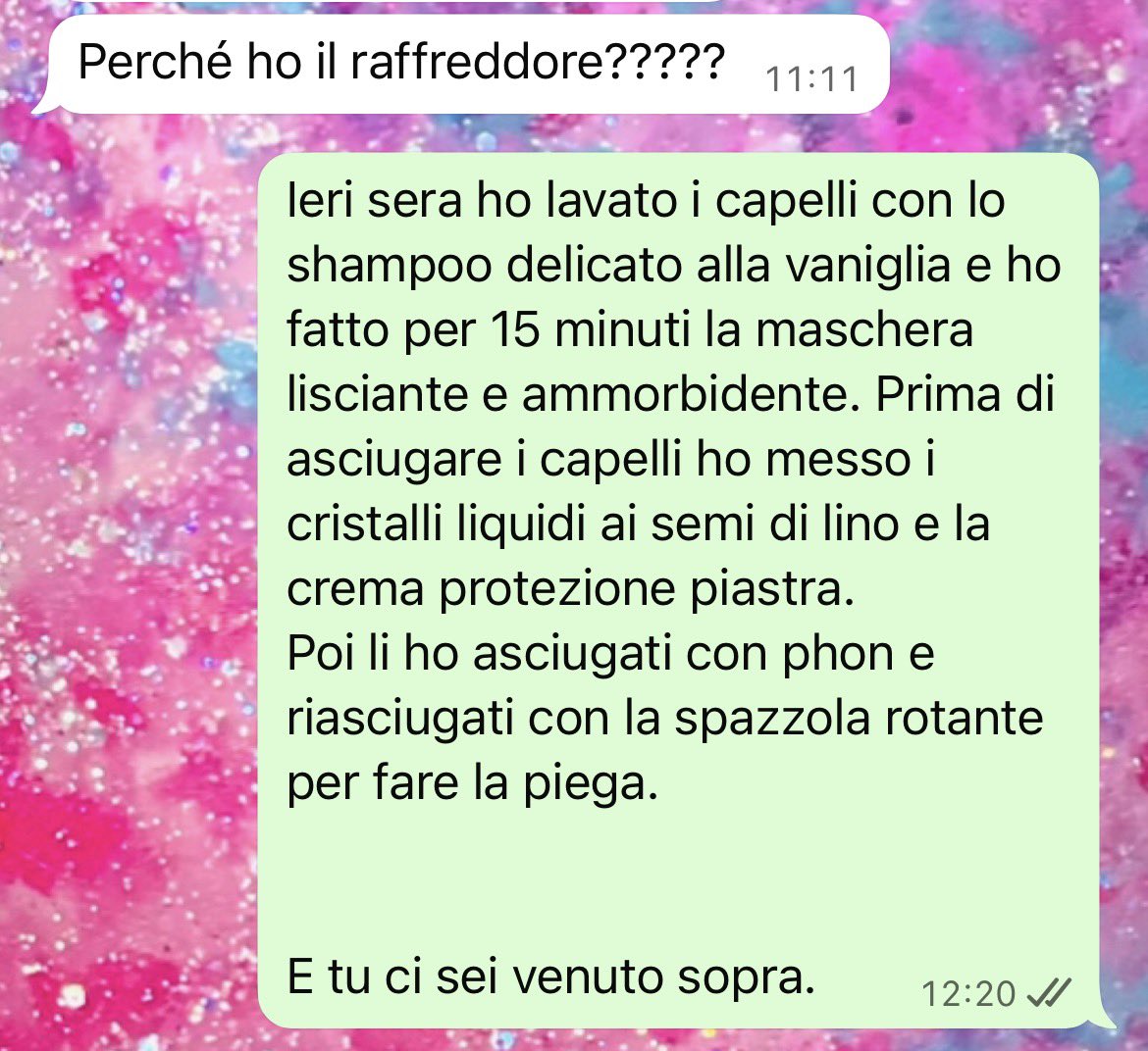 sonounfake_'s tweet photo. Cosa si dice a un uomo che sta male perché gli hai attaccato l’influenza? https://t.co/KGNSInr3Ds