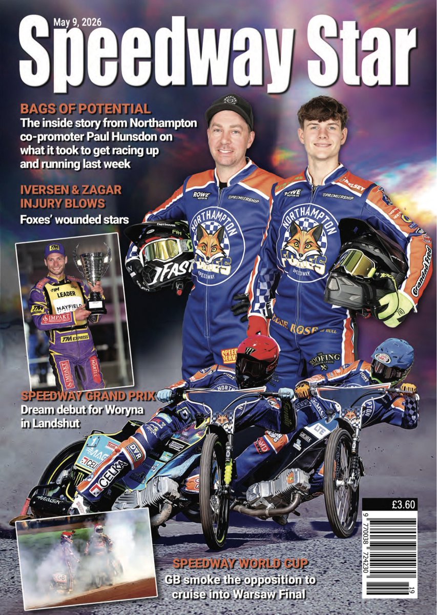 speedwaystarmag's tweet photo. 🦊 𝐍𝐎𝐑𝐓𝐇𝐀𝐌𝐏𝐓𝐎𝐍 𝐅𝐎𝐗𝐄𝐒

David Rowe gets the inside story from Foxes' co-promoter Paul Hunsdon on what it took to get racing at the Northampton International Shaleway up and running last week...

ORDER + SUBSCRIBE ⬇️⁣
💻 https://t.co/BroQrtGnIo⁣
📞 0208 335 1113 https://t.co/emNZEZqaIj