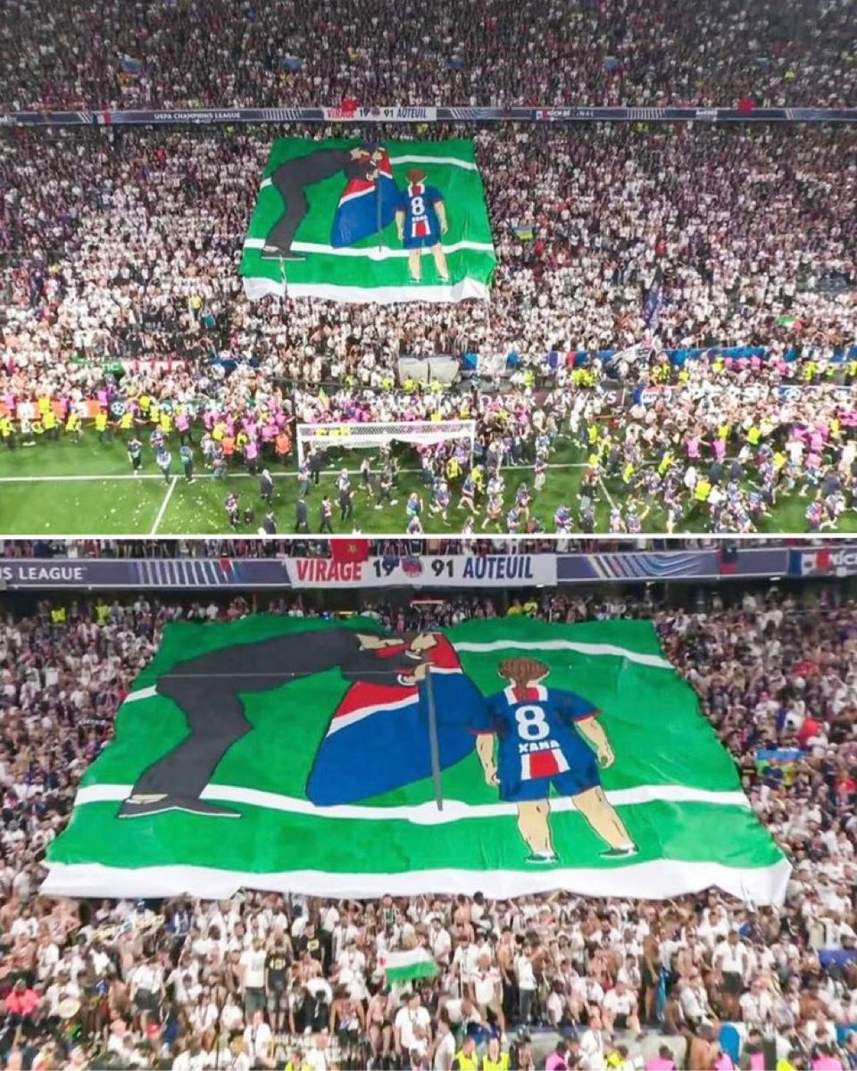 MookieMedia's tweet photo. 🥲 La dernière fois que nos supporters étaient à Munich, ils ont déployé l’un des tifos les plus beaux de l’histoire… ❤️💙 https://t.co/hRBNtPUO6B