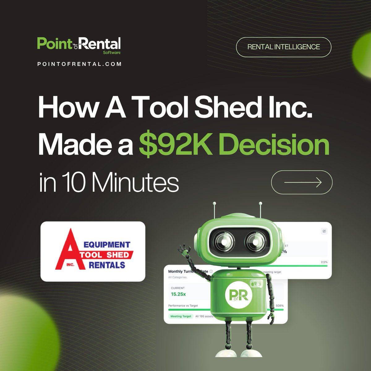 pointofrental's tweet photo. A $92K decision made in 10 minutes. That’s what happens when your data actually works for you.

From hours of spreadsheets to minutes of clarity. From gut feel to real insight. Don’t just take our word for it. See what our users are saying: 👇
https://t.co/y1HxMJzLWq

@AToolShed https://t.co/Htvgn9POFq