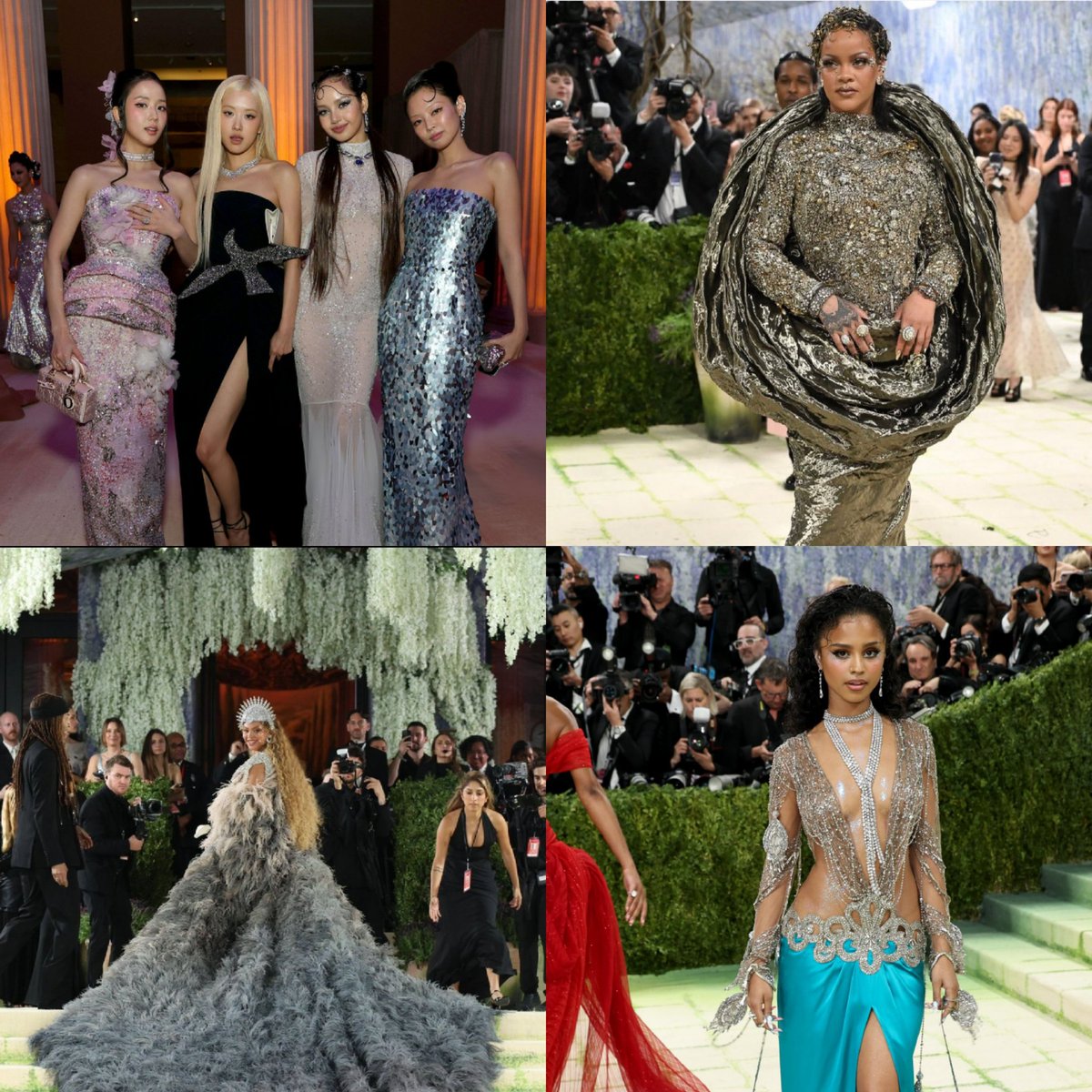 Most talked about celebrities on social media at the 2026 Met Gala (via <a href="/Cosmopolitan/">Cosmopolitan</a>) : 
1. BLACKPINK
2. Rihanna 
3. Beyoncè 
4. Tyla 
5. Emma Chamberlain
6. Anok Yai
7. Jisoo
8. SZA 
9. Bad Bunny 
10. Heidi Klum