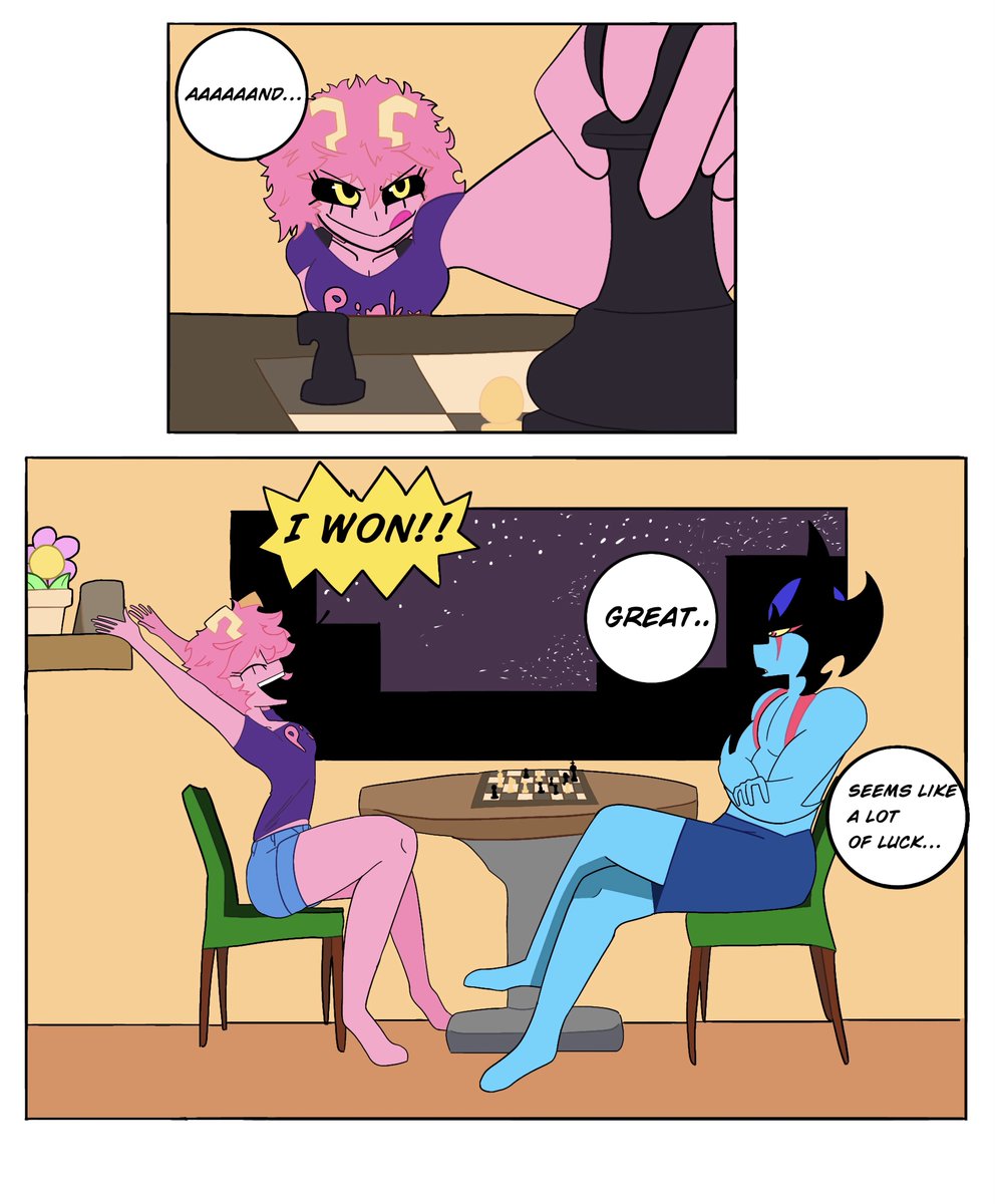 GreetL0's tweet photo. A Game Night

Mina Ashido and Devilman "playing" Chess

Pt. I

#devilman #myheroacademia #minaashido #nsfwtwtًً
#fanartㅤ https://t.co/QAWey72aPm